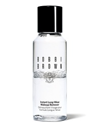 This extra gentle waterproof makeup remover effectively removes long-wearing and waterproof eye and lip makeup, while conditioning lashes. Bobbi Brown Instant Long-Wear Makeup Remover leaves eyes and lips clean and pleasantly refreshed.