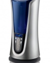 The Sharper Image EVSI-HD40 Warm and Cool Mist Ultrasonic Tower Humidifier, Silver