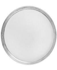 Serve everything from cocktails to Christmas cookies with the polish of Godinger's banded tray. A textured edge and brilliant silver finish ensure sophisticated elegance is always within reach. Serve everything from cocktails to Christmas cookies with the polish of Godinger's banded tray. A textured edge and brilliant silver finish ensure sophisticated elegance is always within reach.