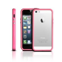 Photive Hybrid iPhone 5 Bumper Case With Metal Buttons - Pink. Designed for The New iPhone 5. Updated Lightning Port Cutout Photive Hybrid iPhone 5 Bumper Case With Metal Buttons - Pink. Designed for The New iPhone 5. Updated Lightning Port Cutout