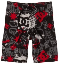 DC Apparel - Kids Boys 2-7 Splat-KD Board Short, Black, 6 DC Apparel - Kids Boys 2-7 Splat-KD Board Short, Black, 6