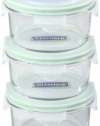 Kinetic Go Green Glass Lock Series Round 14-Ounce 6-Piece Set
