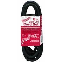 Milwaukee 48-76-4008 Quik-Lok 8-Foot 3 Wire Grounded Cord Milwaukee 48-76-4008 Quik-Lok 8-Foot 3 Wire Grounded Cord
