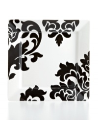 Bold design and uncompromising quality make the Lisbon square dinner plate easy to love. Embrace the modern shape or mix and match with equally fresh but round Lisbon dinnerware, also by Martha Stewart Collection. Bold design and uncompromising quality make the Lisbon square dinner plate easy to love. Embrace the modern shape or mix and match with equally fresh but round Lisbon dinnerware, also by Martha Stewart Collection.