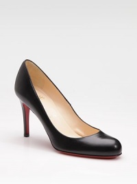 The go-to classic in rich Italian leather deserves to be in every wardrobe, season-in, season-out. Self-covered heel, 3¾(95mm) Round toe Leather lining Padded insole Signature red leather sole Made in ItalyOUR FIT MODEL RECOMMENDS ordering one half size up as this style runs small. The go-to classic in rich Italian leather deserves to be in every wardrobe, season-in, season-out. Self-covered heel, 3¾(95mm) Round toe Leather lining Padded insole Signature red leather sole Made in ItalyOUR FIT MODEL RECOMMENDS ordering one half size up as this style runs small.