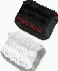 He'll be stylish all the way down to his feet in this six-pack of Puma runner socks. He'll be stylish all the way down to his feet in this six-pack of Puma runner socks.