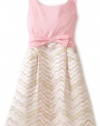 Lilly Pulitzer Girls 7-16 Florabelle Party Dress, Lillys Pink Wing Man Jacquard, 7
