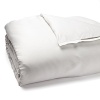 Bring sweet dreams to your sanctuary with this soothing silver Hudson Park Luxe king duvet, boasting a sleek white on white abstract print in rejuvenating linen and silk