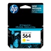 HP 564 Yellow Ink Cartridge in Retail Packaging (CB320WN#140)