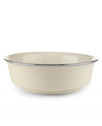 For nearly 150 years, Lenox has been renowned throughout the world as a premier designer and manufacturer of fine china. The Solitaire pattern expresses timeless refinement in the simplicity of translucent ivory bone china banded in polished platinum. For nearly 150 years, Lenox has been renowned throughout the world as a premier designer and manufacturer of fine china. The Solitaire pattern expresses timeless refinement in the simplicity of translucent ivory bone china banded in polished platinum.