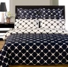 9-PC Navy & White Full size(double bed) Bloomingdal Down Alternative Bed in a bag Comforter set By sheetsnthings