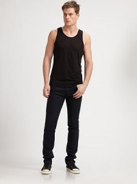 Ultra-fitted scoopneck can be paired with jeans or a pair of cargo shorts. ScoopneckSleevelessLinenMachine washImported Ultra-fitted scoopneck can be paired with jeans or a pair of cargo shorts. ScoopneckSleevelessLinenMachine washImported