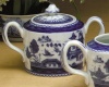 Mottahedeh Blue Canton Covered Sugar Bowl 4 in