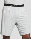 Add luxe appeal to your loungewear with soft modal-blend sleep shorts from BOSS Black.