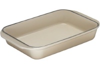 Le Creuset Enameled Cast-Iron 15-3/4-by-10-3/4-Inch Rectangular Roaster, Dune Le Creuset Enameled Cast-Iron 15-3/4-by-10-3/4-Inch Rectangular Roaster, Dune
