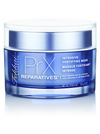 The Intensive Fortifying Mask deeply restores smooth, natural shine while strengthening against styling and chemical damage. This advanced formula provides up to 98% less breakage in 1 week. Our Dual-Action Technology provides the latest care to hair by combining Keratin Protection and Damage Restoration. Keratin Protection reinforces weak spots along the hair fiber and creates a protective shield that defends against styling and chemical damage. The Intensive Fortifying Mask deeply restores smooth, natural shine while strengthening against styling and chemical damage. This advanced formula provides up to 98% less breakage in 1 week. Our Dual-Action Technology provides the latest care to hair by combining Keratin Protection and Damage Restoration. Keratin Protection reinforces weak spots along the hair fiber and creates a protective shield that defends against styling and chemical damage.