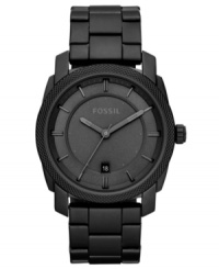 Monochromatic and chic, this Machine collection watch from Fossil will take you from work to the weekend in timely fashion. Monochromatic and chic, this Machine collection watch from Fossil will take you from work to the weekend in timely fashion.