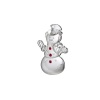 Waterford Silver Snowman Ornament