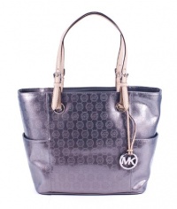 Michael Kors Jet Set E/W Signature Tote Light Grey LT GREY Michael Kors Jet Set E/W Signature Tote Light Grey LT GREY
