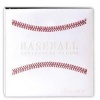 White Stitched Baseball Card Collectors Album (3 D-Ring Binder)
