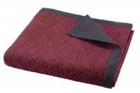 Natori Samarkand King Coverlet, Black/Cordovan Natori Samarkand King Coverlet, Black/Cordovan