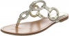 Calvin Klein Women's Jacky Thong Sandal,Platino,10 M US