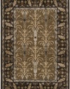 Area Rug 5x7 Rectangle Transitional Dark Brown-Chocolate Color - Surya Basilica Rug from RugPal