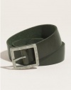 GUESS Basic Leather Silver-Tone Harness Belt