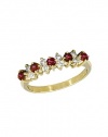 Effy Jewlery Gemma Diamond and Ruby Ring in 14k Gold, .76 TCW Ring size 7