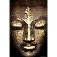 Buddha - Golden Face Inspirational Poster World Culture Poster Print, 24x36 Buddha - Golden Face Inspirational Poster World Culture Poster Print, 24x36