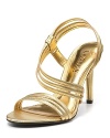 In a strappy silhouette, the Addie sandals from Lauren Ralph Lauren add everlasting style to sophisticated soirées.