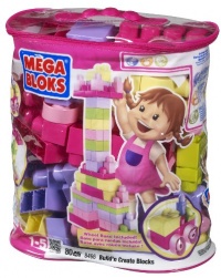 Megabloks 80pc Lrg Mega Bloks Bag Pink Megabloks 80pc Lrg Mega Bloks Bag Pink
