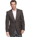 Keep this Andrew Fezza sport coat on hand to instantly dress up any shirt and tie.