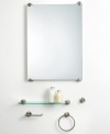 Crafted of beautiful satin nickel in a minimalist design, this Zone robe hook from Gatco brings a sleek, modern feel to your bathroom.