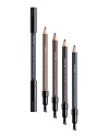 Achieve and maintain perfect brows all day long. Firm pencil precisely draws in individual brows or fills in broad areas. Maintains a just applied look without need for touch up. Brush end blends hairs and pencil for a natural look.Available in 4 shades.