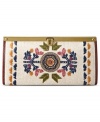 Add a casual cool downtown feel to any ensemble with an embroidered clutch from Fossil. Intricate detailing and an earthy color palette give this boho-chic design envy-worthy style.