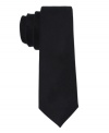 Make a singular statement with this sleek skinny tie from Calvin Klein.