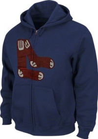 Boston Red Sox Navy Silver Era Retro Logo Full-Zip Hooded Sweatshirt Boston Red Sox Navy Silver Era Retro Logo Full-Zip Hooded Sweatshirt