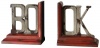 Set of 2 Uttermost BOOK Rustic Distressed Bookends