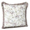 Indulge in a refreshed classic. This Waterford decorative pillow boasts a fine floral print and multi-color fringe piping.