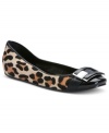 Fun prints and oversized buckles keep Calvin Klein's Fabrynne flats from being too stuffy.