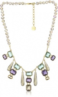Carolee LUX Rock On Gold-Tone Multi Color Stone Drop Necklace Carolee LUX Rock On Gold-Tone Multi Color Stone Drop Necklace
