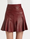 Designed from butter-soft leather, this tulip skirt pairs perfectly with a silk top or casual tee for a pared down look. Side zipperTulip skirtAbout 17 longLeatherDry clean with leather specialistImportedModel shown is 5'7 (174cm) wearing US size 2.