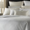 A subtle jacquard in crisp white or alabaster cotton with Supima cotton back. Imported. Sheets and cases in crisp white or alabaster 500-thread count Supima cotton sateen with embroidered cuff on flat sheets and cases. Imported.