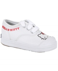 Keep her comfortably on her toes with these darling Hello Kitty® shoes from Keds®. Keep her comfortably on her toes with these darling Hello Kitty® shoes from Keds®.