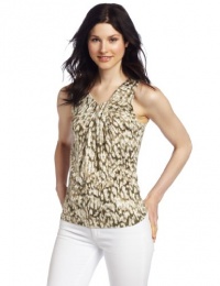 AK Anne Klein Women's Tonal Print Knit Top AK Anne Klein Women's Tonal Print Knit Top