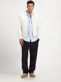 Slouchy and oversized, rendered in a cool cotton/linen blend and cinched at the waist with a soft self belt.Self waistband with belt loops and self beltSide slash pocketsBack flap pockets with single button closureInseam, about 3474% cotton/26% linenMachine washMade in Italy Slouchy and oversized, rendered in a cool cotton/linen blend and cinched at the waist with a soft self belt.Self waistband with belt loops and self beltSide slash pocketsBack flap pockets with single button closureInseam, about 3474% cotton/26% linenMachine washMade in Italy