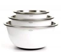 OXO Good Grips 3-Piece Stainless-Steel Mixing Bowl Set OXO Good Grips 3-Piece Stainless-Steel Mixing Bowl Set