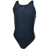 Nike Girls Swimming Swim Swimsuit Costume - Navy Blue - 8yrs