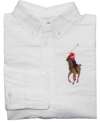 Ralph Lauren Toddler Boy's Big Pony Blake Oxford (5, White) Ralph Lauren Toddler Boy's Big Pony Blake Oxford (5, White)